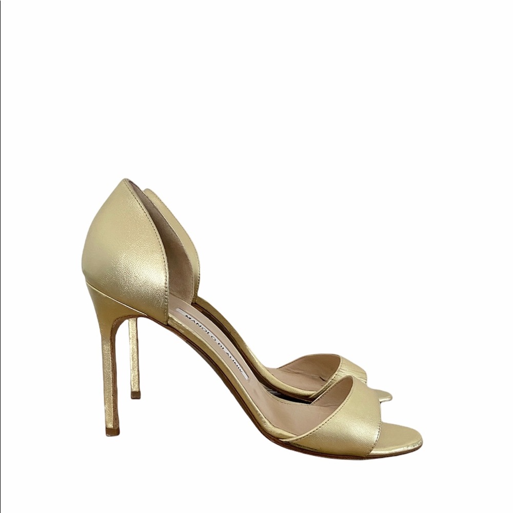 Manolo Blahnik Catalina Peep Toe D’Orsay Heels